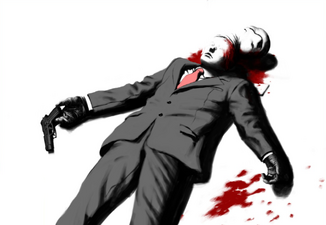 Shiroyabu shot by himself