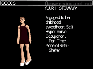 Yuuri's profile in the DS version