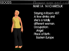 Maria's profile in the DS version