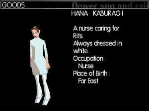 Hana's profile in the DS version