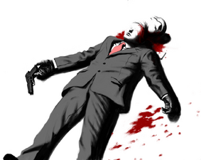 Shiroyabu shot by himself