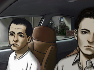 With Kusabi at the stakeout