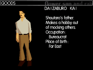 Daizaburo's profile in the DS version