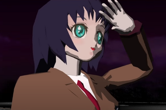 AYAME boarding the bus.