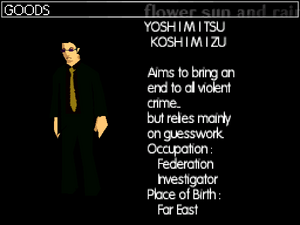 Koshimizu's profile in the DS version