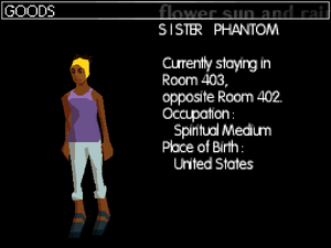 Sister's profile in the DS version