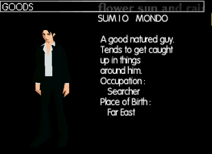 Mondo's profile in the DS version