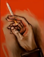 Tokio having a smoke