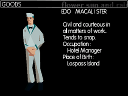 Edo's profile in the DS version